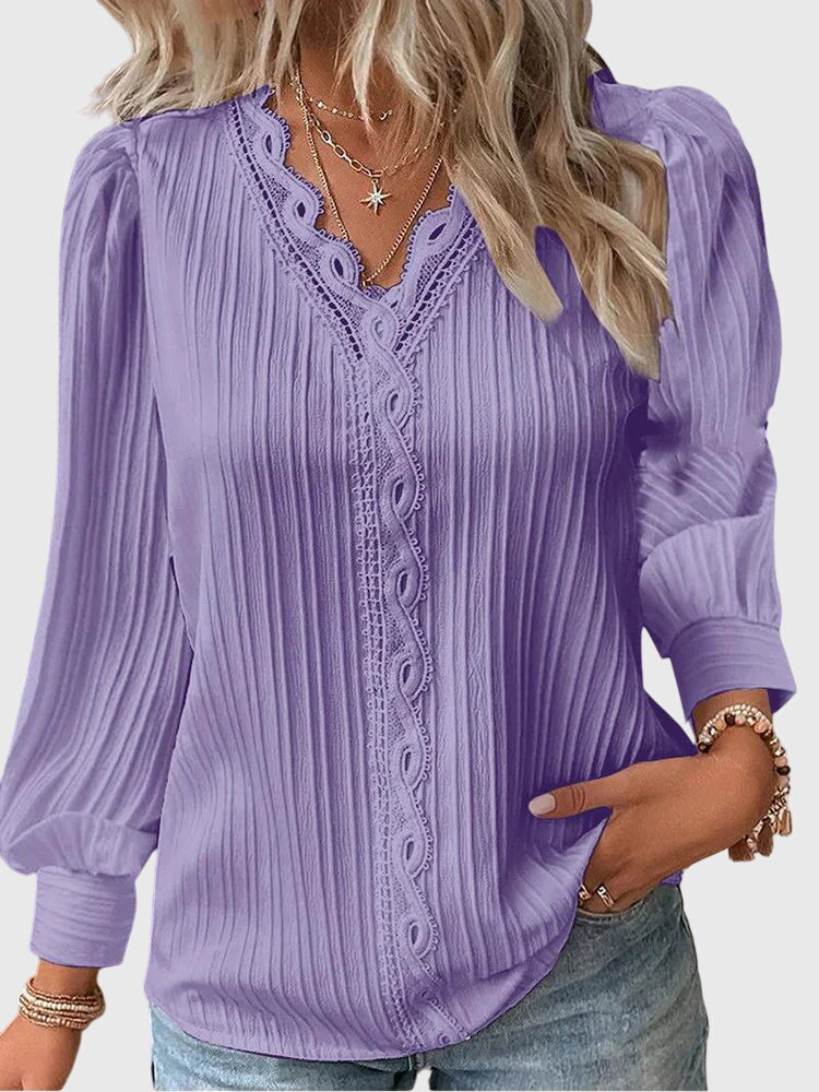 Andrea | Women's Elegant Pullover Blouse with Tailored Silhouette