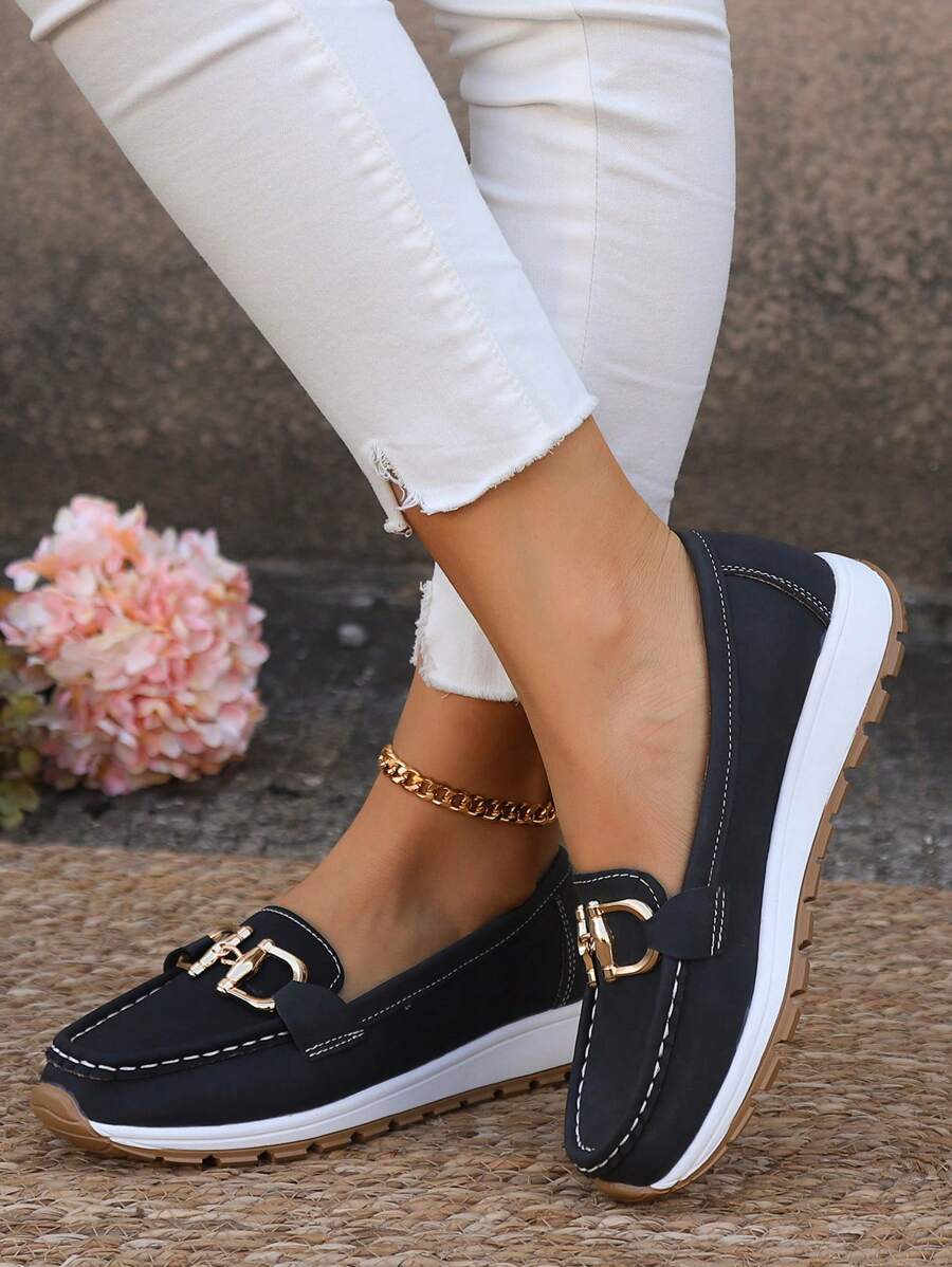 Mia | Women's Wide-Fit Orthopedic Loafers with Non-Slip Rubber Sole