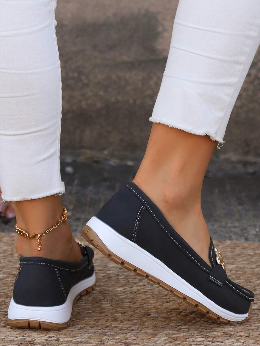 Mia | Women's Wide-Fit Orthopedic Loafers with Non-Slip Rubber Sole