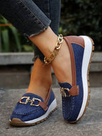 Mia | Women's Wide-Fit Orthopedic Loafers with Non-Slip Rubber Sole