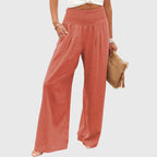 Julie | Women's Wide-Leg Flowing-Fit Pants for Office and Everyday