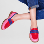 Viva | Women's Color-Block Loafers with Cushioned Insole and Rubber Sole