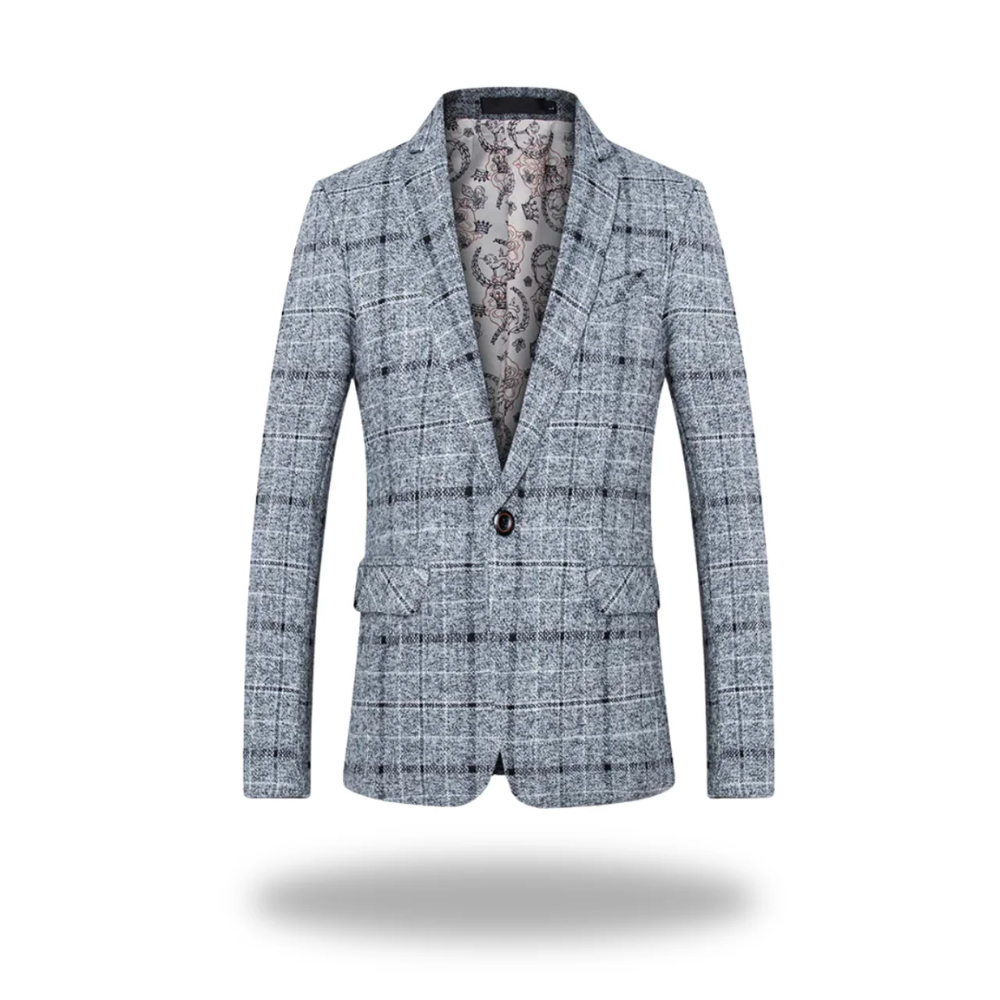 Marco | Men's Tailored-Fit Cotton-Polyester Blazer with Classic Design