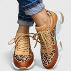 Pravira | Women's Leopard Print Shoes with Cushioned Insoles and Arch Support