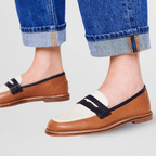 Viva | Women's Color-Block Loafers with Cushioned Insole and Rubber Sole