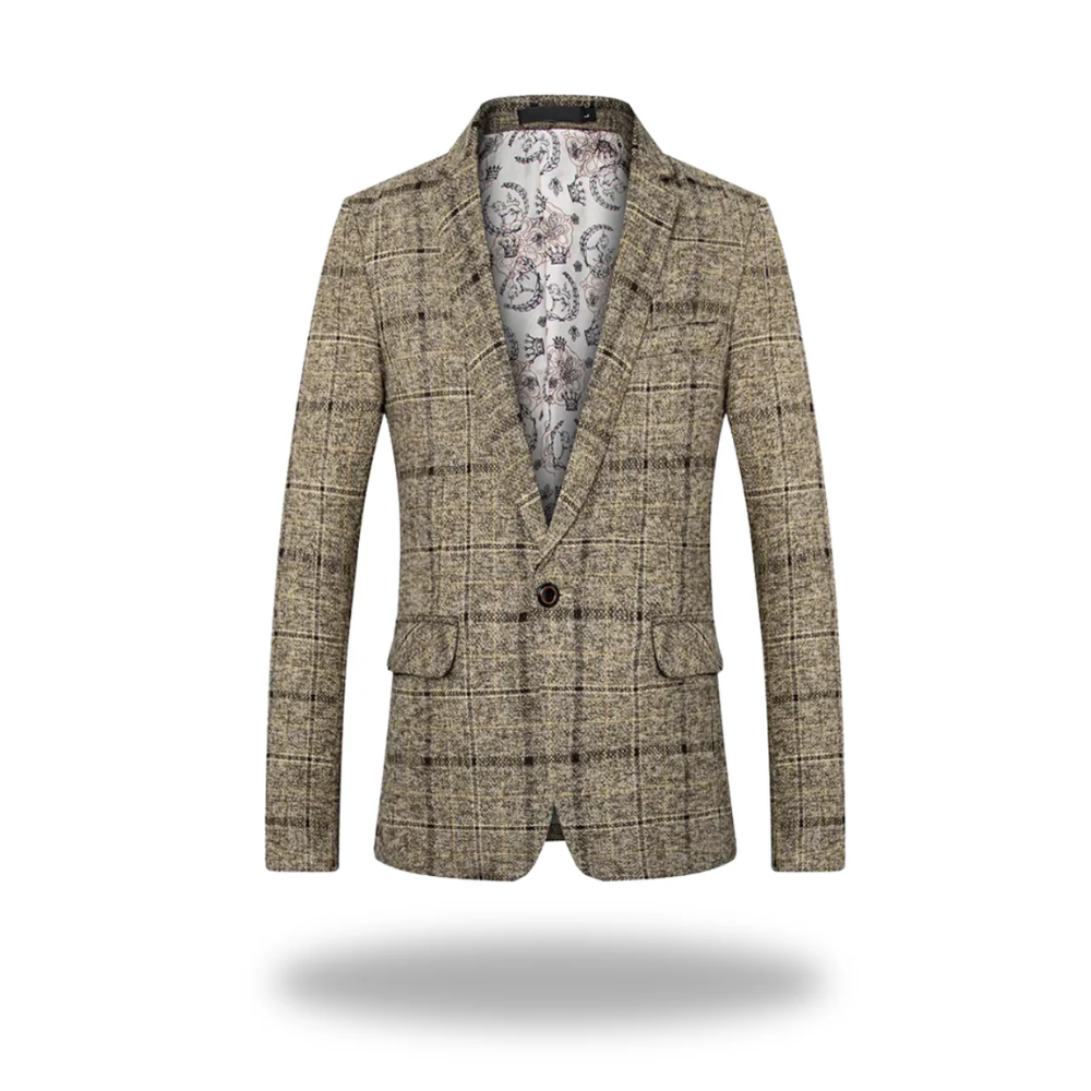 Marco | Men's Tailored-Fit Cotton-Polyester Blazer with Classic Design