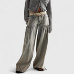 Lani | Women's Wide-Leg Loose-Fit Pants with Double Pleated Pockets