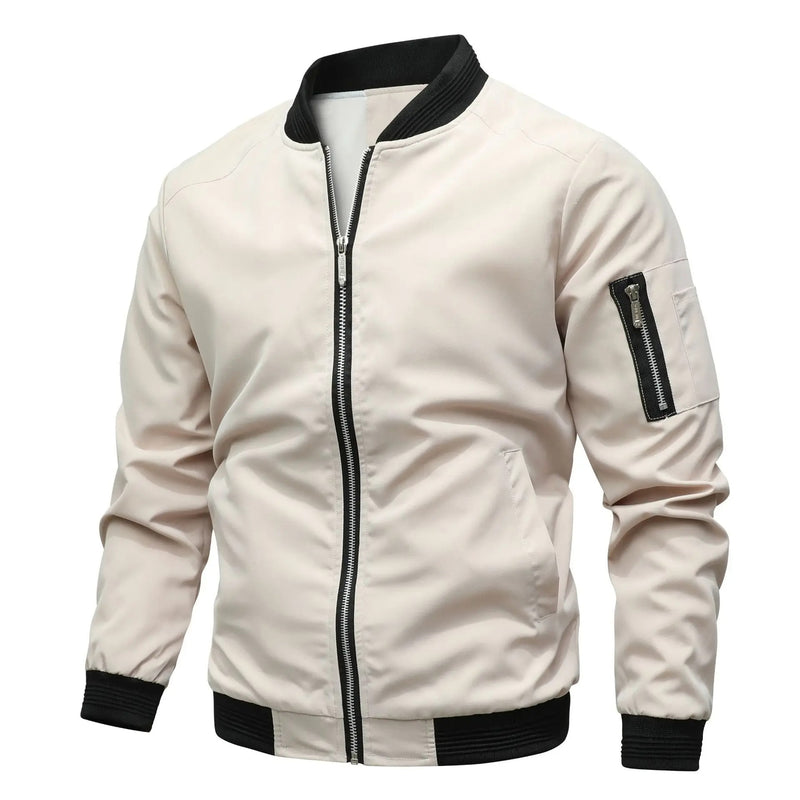 Sebastian | Men's Classic Slim-Fit Zip-Up Bomber Jacket