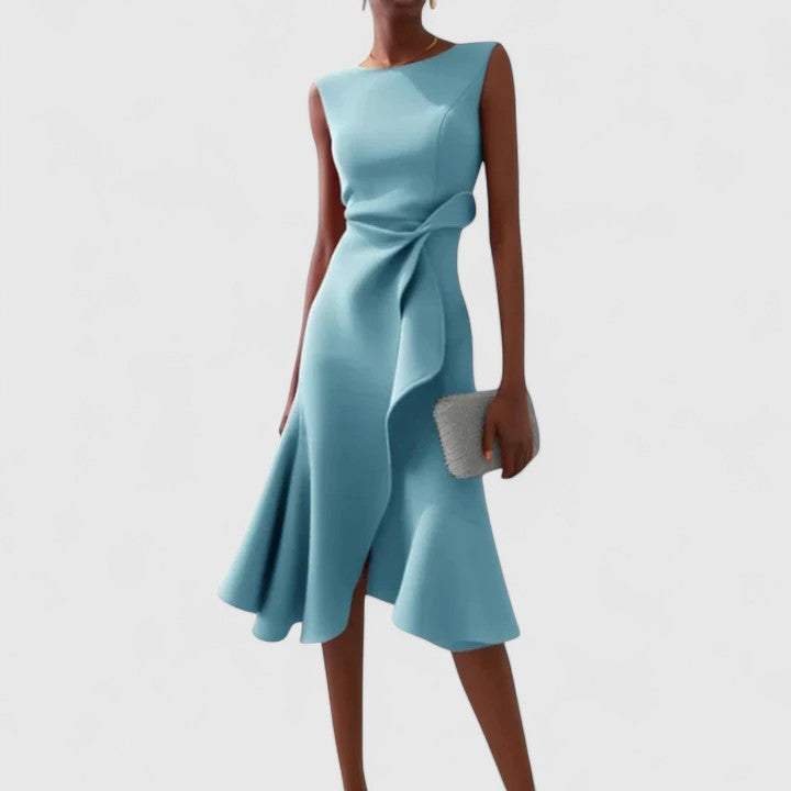 Mish | Women's Asymmetrical Draped Dress for Special Occasions