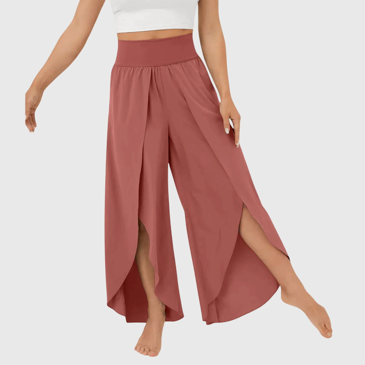 Diane | Women's Relaxed Flared Pants with Integrated Shorts