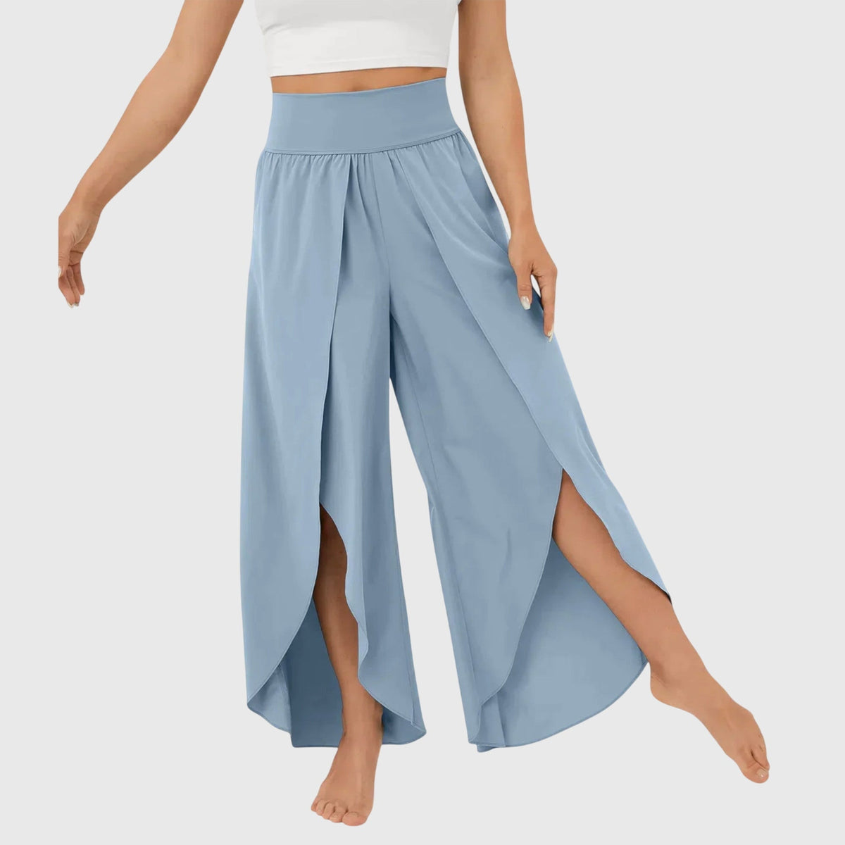 Diane | Women's Relaxed Flared Pants with Integrated Shorts