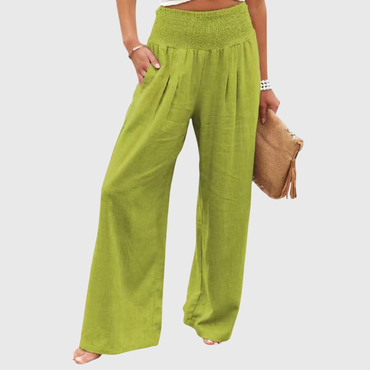 Julie | Women's Wide-Leg Flowing-Fit Pants for Office and Everyday