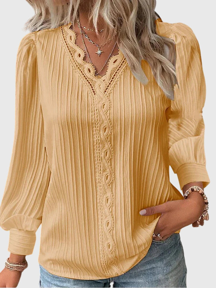 Andrea | Women's Elegant Pullover Blouse with Tailored Silhouette
