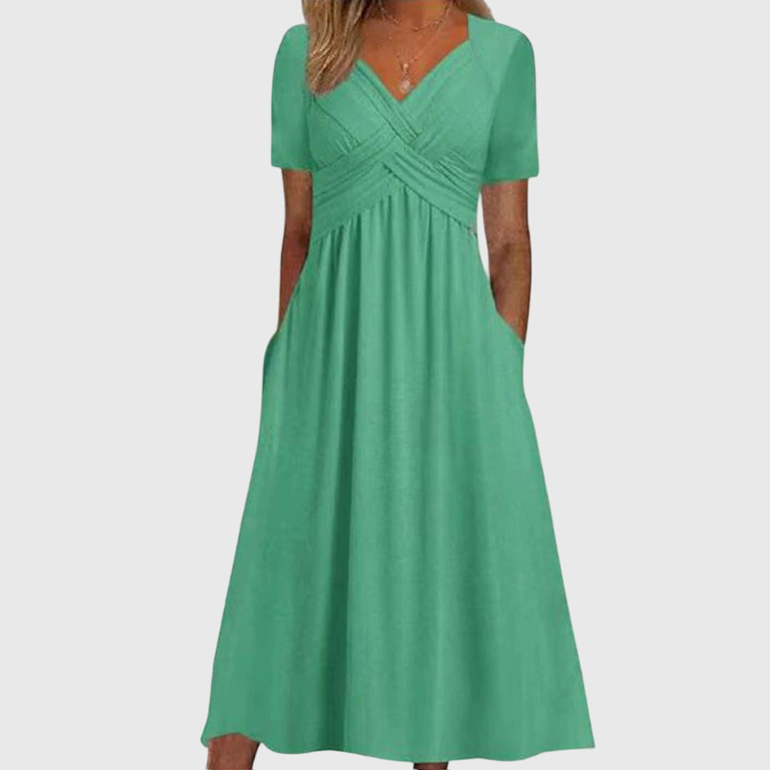 Amanda | Women's Tummy-Coverage Tailored Dress for Formal Occasions