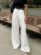Meira | Women's Regular-Fit Non-Stretch Long Pants, Elegant Tailored Look