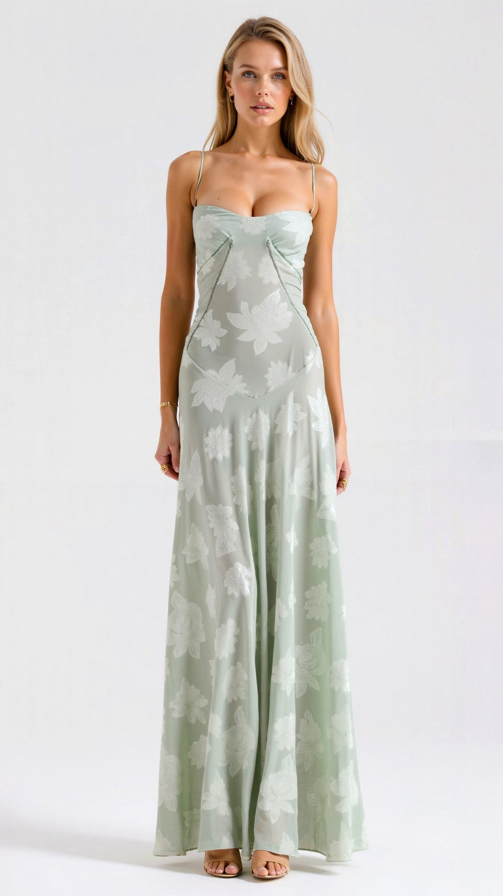Lauren | Women’s Wedding Guest Dress Bustier Maxi Dress