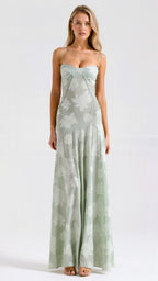Lauren | Women’s Wedding Guest Dress Bustier Maxi Dress