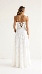 Lauren | Women’s Wedding Guest Dress Bustier Maxi Dress