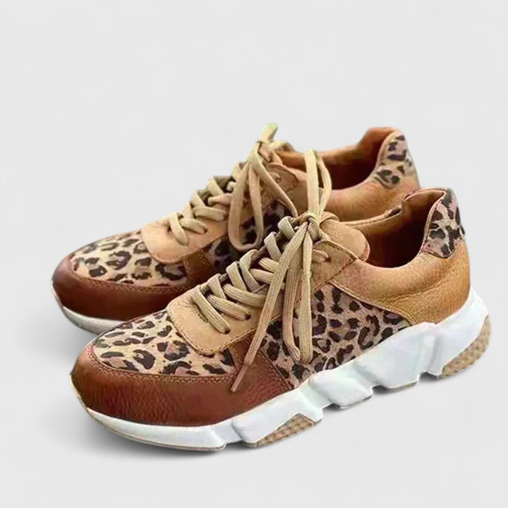 Pravira | Women's Leopard Print Shoes with Cushioned Insoles and Arch Support