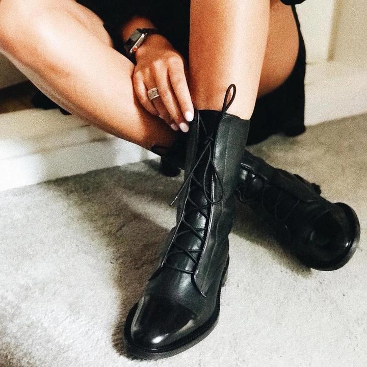 Lisa | Women's Comfortable Leather Boots with Cushioned Interior and Sturdy Sole