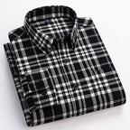 Matthew | Men's Plaid Long-Sleeve Button-Down Shirt