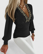 Loravine | Women's Elegant V-Neck Top with Tailored Flattering Fit