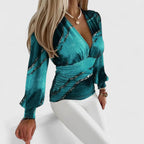 Loravine | Women's Elegant V-Neck Top with Tailored Flattering Fit