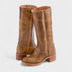 Sapphire | Women's Block Heel Tall Boots with Equestrian-Inspired Design
