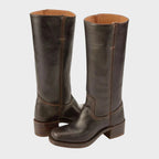 Sapphire | Women's Block Heel Tall Boots with Equestrian-Inspired Design