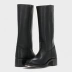 Sapphire | Women's Block Heel Tall Boots with Equestrian-Inspired Design