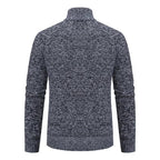 Caleb | Men's Merino Wool Full-Zip Mock Neck Sweater