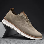 William | Men's Lightweight Breathable Knit Lace-Up Casual Sneakers