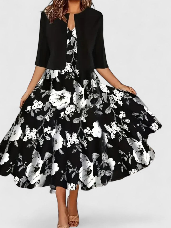 Chantal | Women's Tailored-Fit Midi Dress with Matching Top
