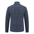 Caleb | Men's Merino Wool Full-Zip Mock Neck Sweater