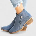 Auryziah | Women's Orthopedic Boots with Side Zipper and Small Heel