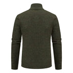 Caleb | Men's Merino Wool Full-Zip Mock Neck Sweater