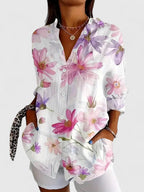 Anica | Women's Comfortable-Fit Blouse With Colorful Print