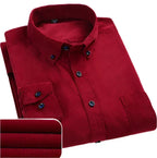 Laurance | Men's Slim-Fit Cotton Blend Dress Shirt with Structured Collar