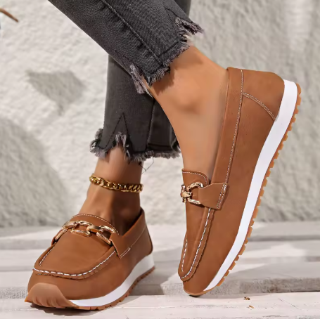 Mia | Women's Wide-Fit Orthopedic Loafers with Non-Slip Rubber Sole