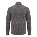 Caleb | Men's Merino Wool Full-Zip Mock Neck Sweater