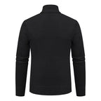 Caleb | Men's Merino Wool Full-Zip Mock Neck Sweater