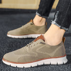 William | Men's Lightweight Breathable Knit Lace-Up Casual Sneakers