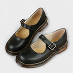 Jazhyrah | Women's Cushioned Mary Jane Shoes with Adjustable Buckle Strap