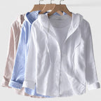 Demi | Women's Relaxed-Fit Hooded Blouse with Soft Drape