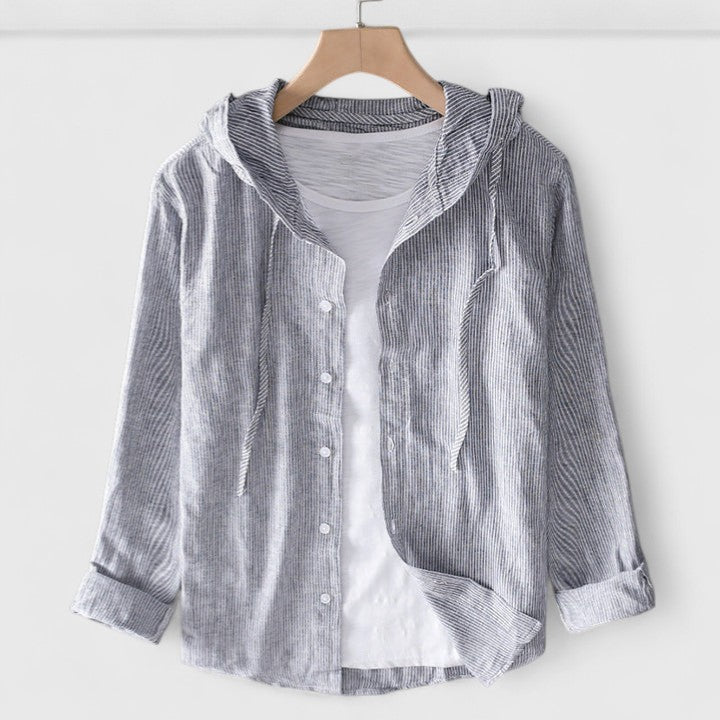 Demi | Women's Relaxed-Fit Hooded Blouse with Soft Drape