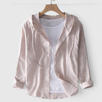 Demi | Women's Relaxed-Fit Hooded Blouse with Soft Drape