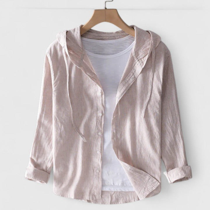 Demi | Women's Relaxed-Fit Hooded Blouse with Soft Drape