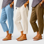 Belle | Women's Comfortable Straight-Leg Pants with Side Pockets