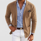 Ryan | Men's Tailored Knit Blazer Mens Winter Coat Notch Lapel