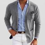 Ryan | Men's Tailored Knit Blazer Mens Winter Coat Notch Lapel